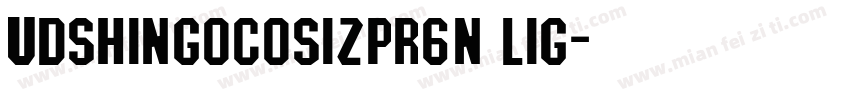 UDShinGoCOsizPr6N Lig字体转换